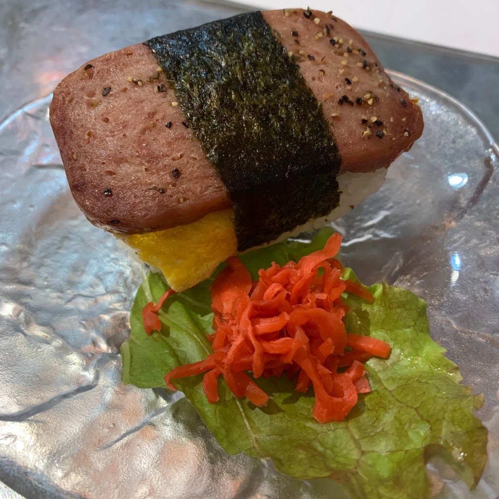 ユーザーが投稿したポークおにぎりの写真 - 実際訪問したユーザーが直接撮影して投稿した西新宿沖縄料理も〜れ2の写真
