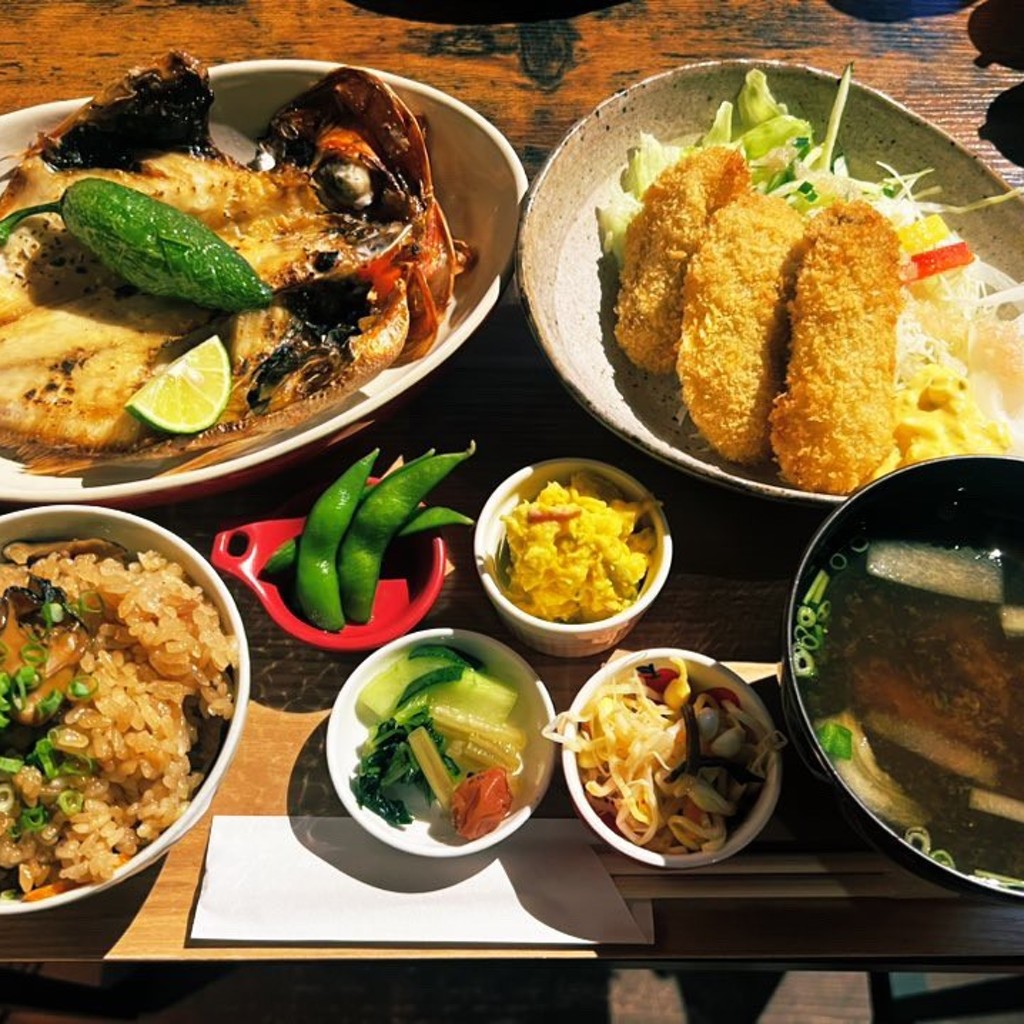 ユーザーが投稿した焼魚定食の写真 - 実際訪問したユーザーが直接撮影して投稿した河崎和食 / 日本料理牡蠣の朋の写真