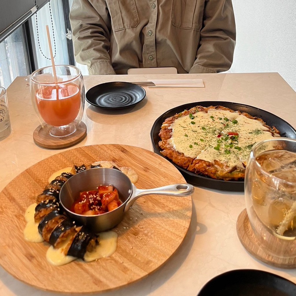 ユーザーが投稿したチーズキムチチヂミの写真 - 実際訪問したユーザーが直接撮影して投稿した大久保韓国料理韓友家 新大久保店の写真