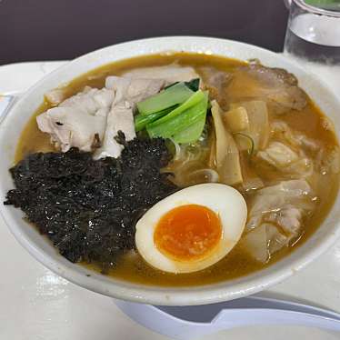 実際訪問したユーザーが直接撮影して投稿した東中の口町ラーメン / つけ麺ワンタンメンの満月 酒田本店の写真