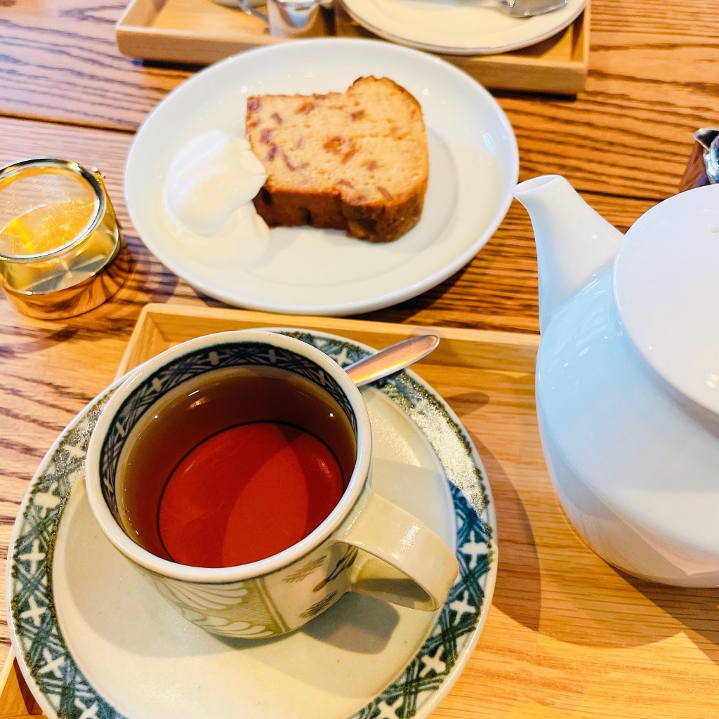 ユーザーが投稿した林檎とシナモンのパウンドケーキの写真 - 実際訪問したユーザーが直接撮影して投稿した太子堂カフェCAFE Mame-Hico 三軒茶屋店の写真