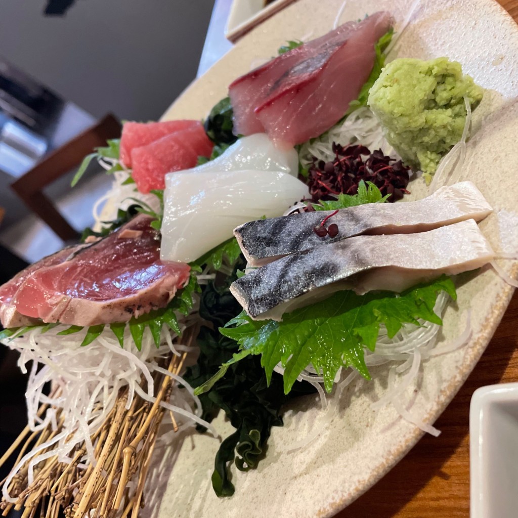 ユーザーが投稿したお造り盛り合わせの写真 - 実際訪問したユーザーが直接撮影して投稿した神田三崎町定食屋なぎさ食堂の写真