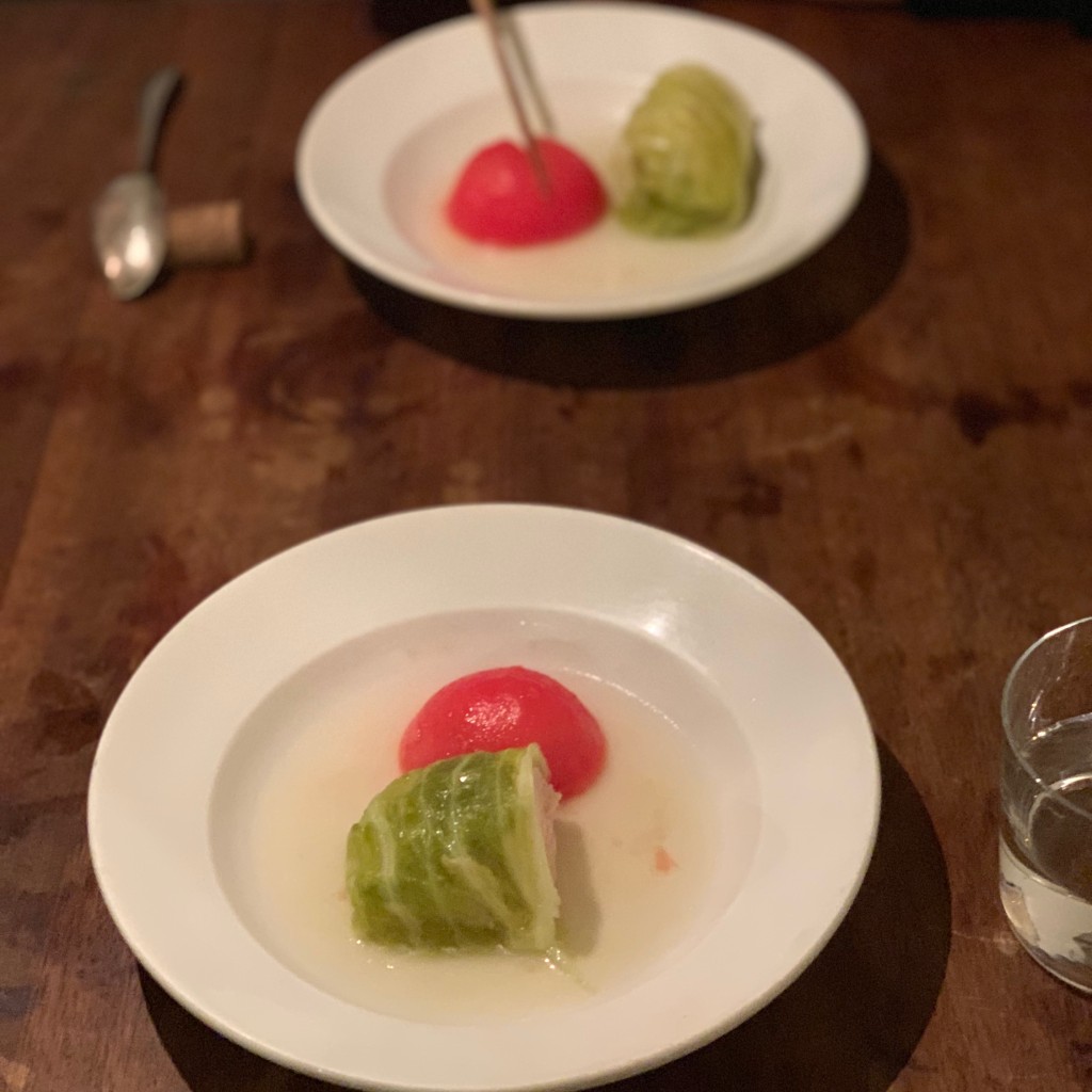 ユーザーが投稿したロールキャベツとトマトのおでんの写真 - 実際訪問したユーザーが直接撮影して投稿した千駄ヶ谷バーティグテリアの写真