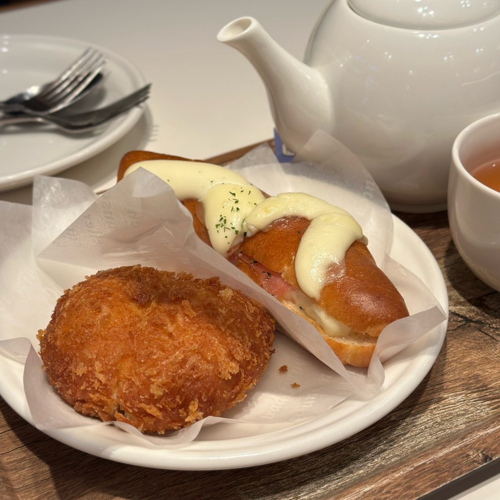 ユーザーが投稿したトリュフと舞茸のチーズグラタンの写真 - 実際訪問したユーザーが直接撮影して投稿した三宮町ベーカリー神戸グーテ 本店の写真