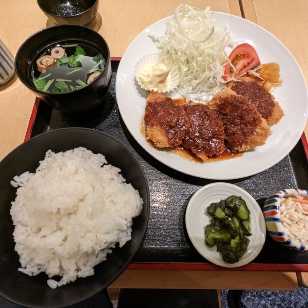ユーザーが投稿したみそかつ定食の写真 - 実際訪問したユーザーが直接撮影して投稿した名駅定食屋香楽 名古屋駅店の写真