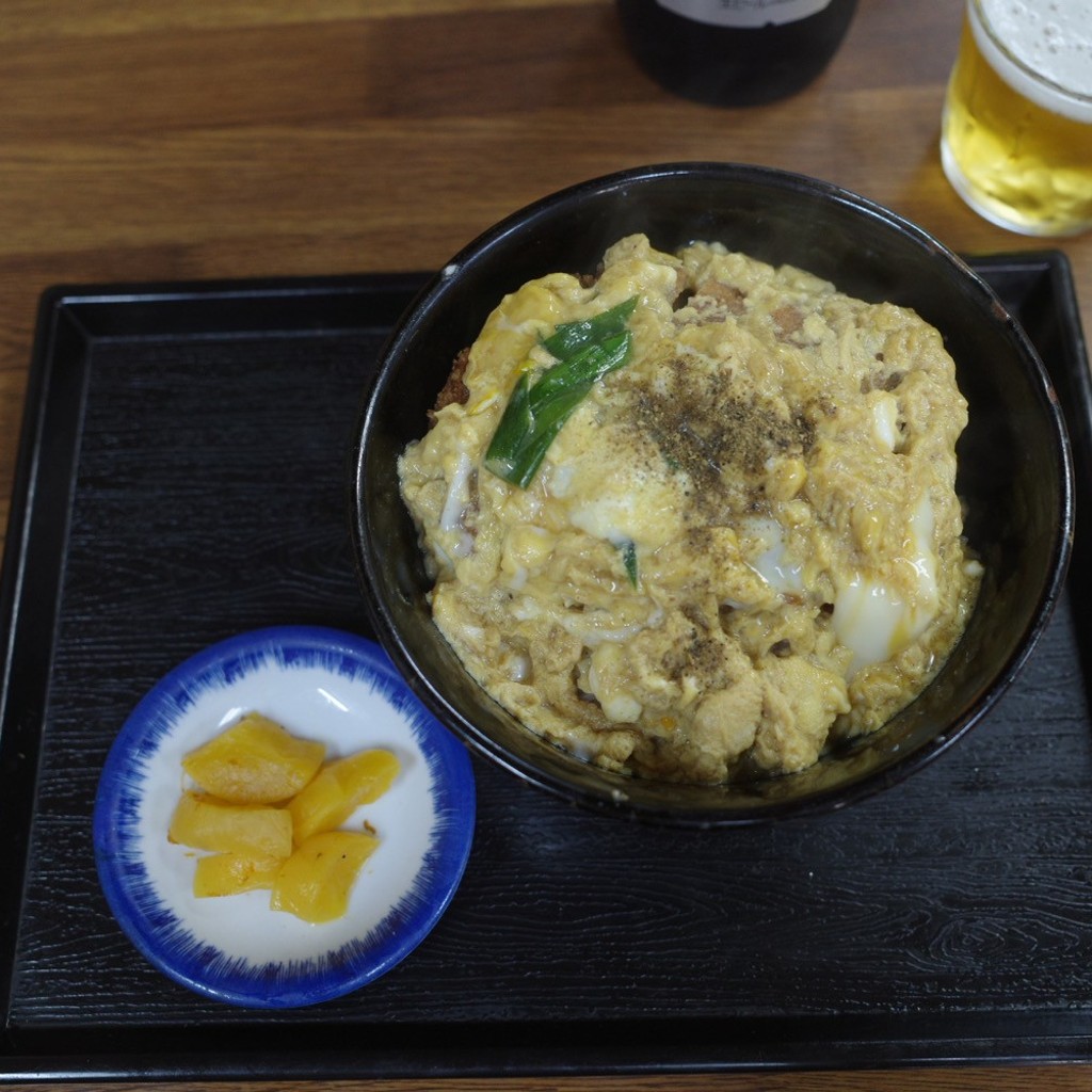 ユーザーが投稿したカツ丼の写真 - 実際訪問したユーザーが直接撮影して投稿した五坊大宮町うどんまるい食堂の写真