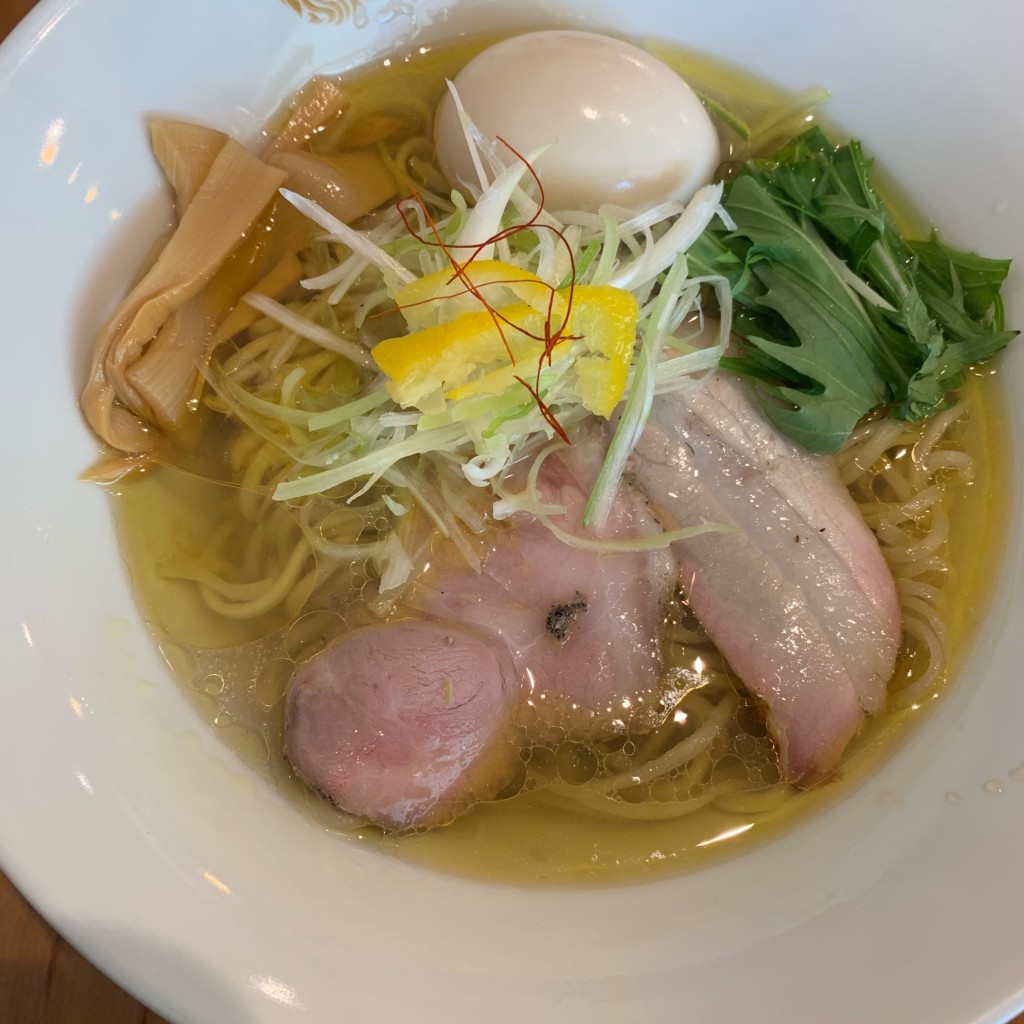 ユーザーが投稿した鶏塩ラーメンの写真 - 実際訪問したユーザーが直接撮影して投稿した内山下ラーメン専門店麺処 ぐり虎 本店の写真