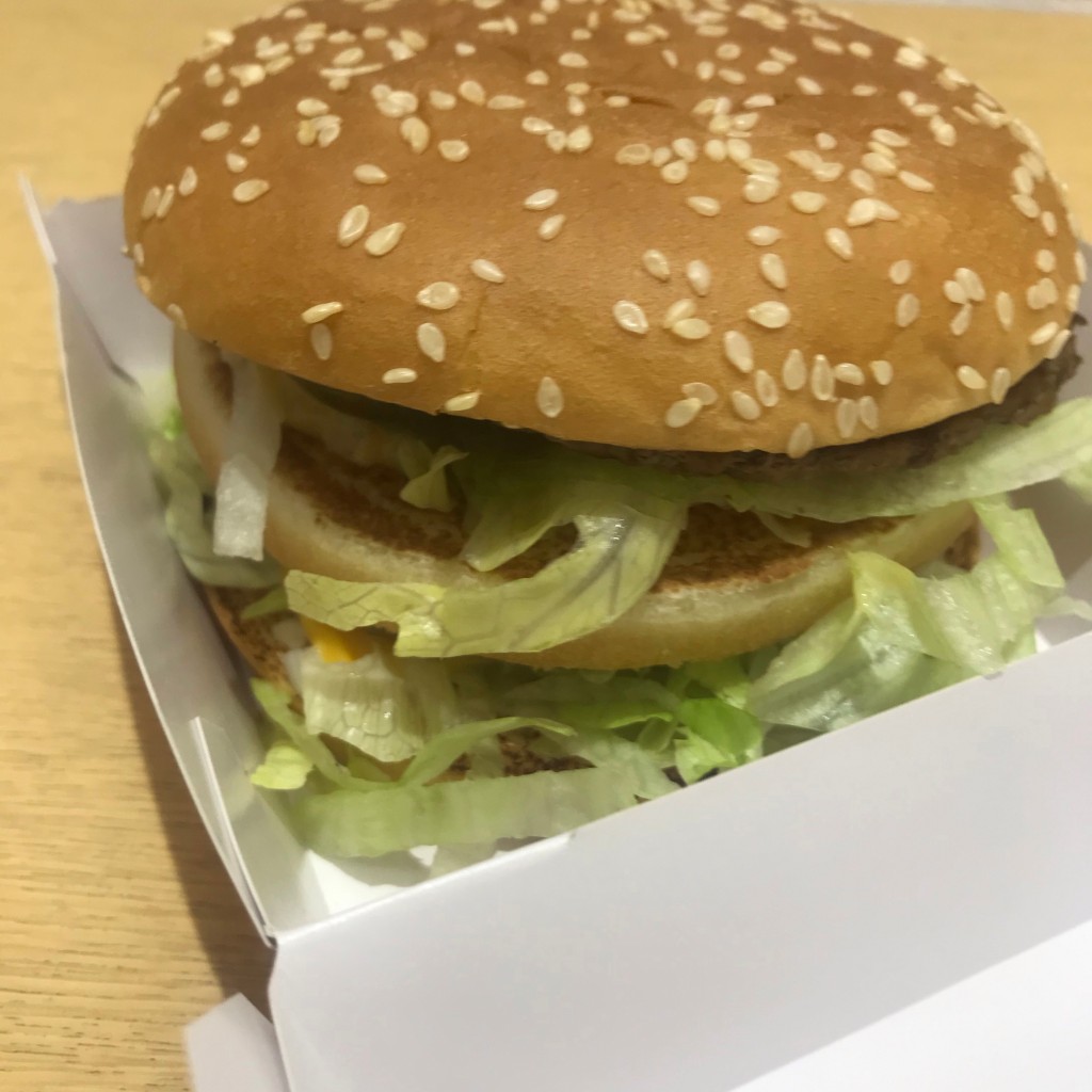 ユーザーが投稿したビッグマックの写真 - 実際訪問したユーザーが直接撮影して投稿した新橋ファーストフードマクドナルド 新橋日比谷口店の写真