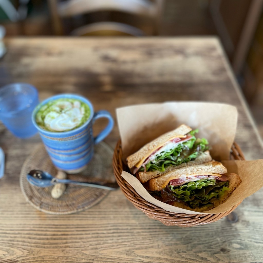 ユーザーが投稿したBLTサンドイッチ朝の写真 - 実際訪問したユーザーが直接撮影して投稿した美合町カフェ珈琲家 牧歌の写真