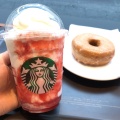 Tスターバックスストロベリーフラペチーノ - 実際訪問したユーザーが直接撮影して投稿した溝口カフェスターバックスコーヒー Qiz溝の口店の写真のメニュー情報