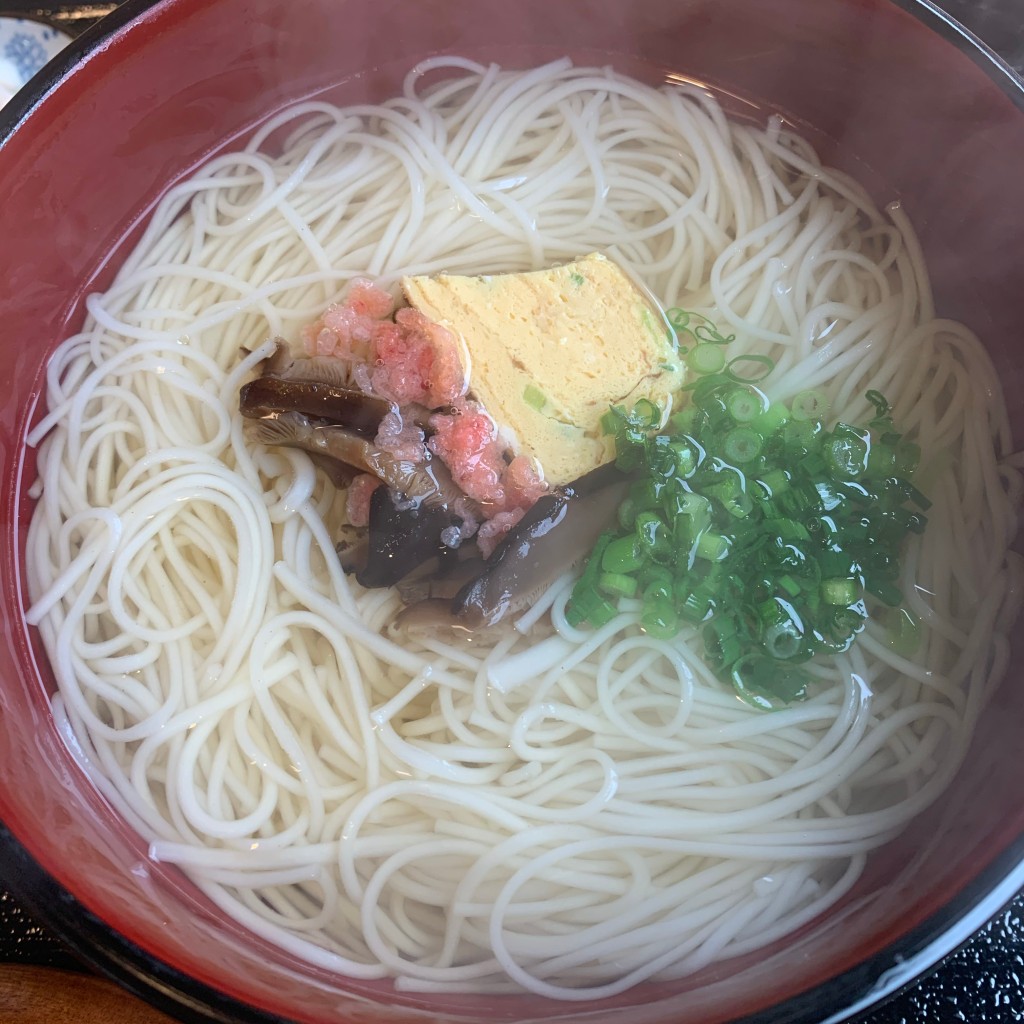 ユーザーが投稿した温かい素麺の写真 - 実際訪問したユーザーが直接撮影して投稿した池田うどん小豆島作兵衛の写真