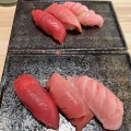 本生まぐろ3種盛り - 実際訪問したユーザーが直接撮影して投稿した西新寿司博多流れ鮨 海進丸の写真のメニュー情報