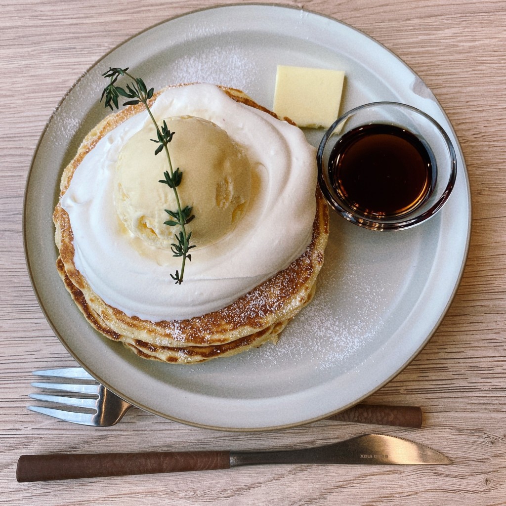 ユーザーが投稿したクラシックパンケーキの写真 - 実際訪問したユーザーが直接撮影して投稿した豊洲カフェna Cafeの写真