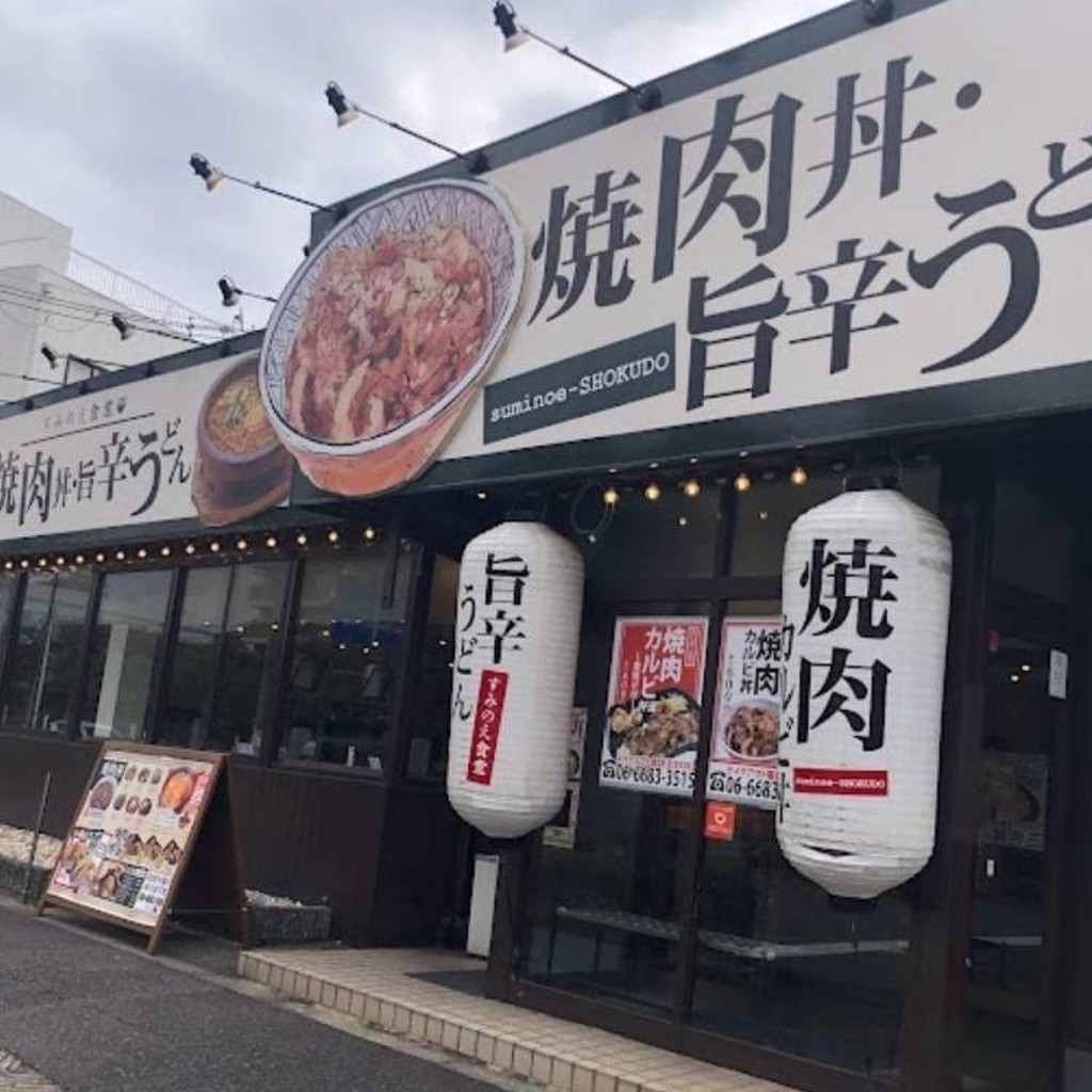 実際訪問したユーザーが直接撮影して投稿した北島牛丼焼肉丼・旨辛うどん すみのえ食堂の写真