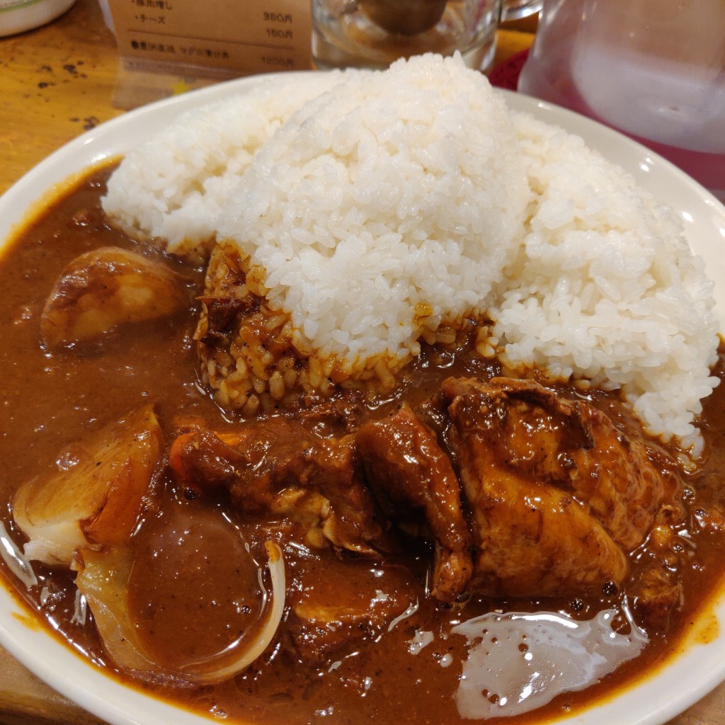 ユーザーが投稿したスパイシー豚カレー(辛口)の写真 - 実際訪問したユーザーが直接撮影して投稿した西五反田カレー東印度カレー商会の写真