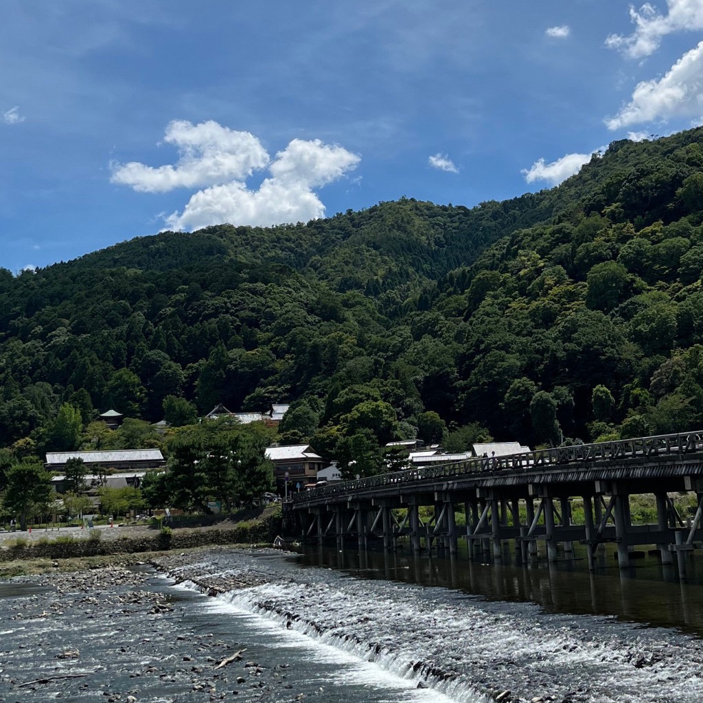 女子大学生の日常記録さんが投稿した嵯峨天龍寺芒ノ馬場町橋のお店渡月橋/トゲツキョウの写真