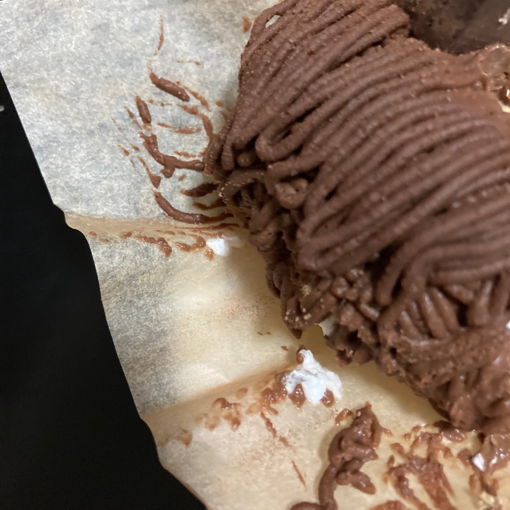 ユーザーが投稿したチョコモンブランの写真 - 実際訪問したユーザーが直接撮影して投稿した市ケ尾町ケーキパティスリー グランウールの写真