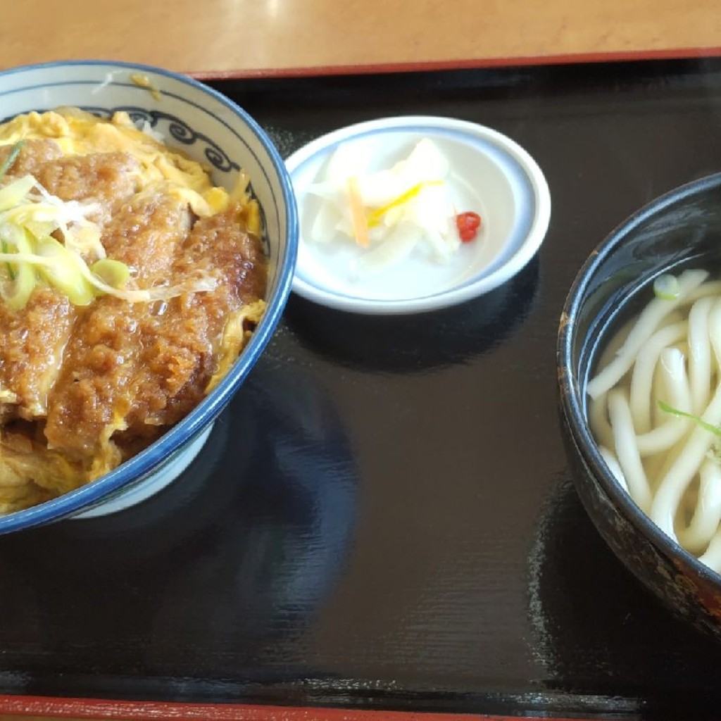 ユーザーが投稿したカツ丼セット (うどん)の写真 - 実際訪問したユーザーが直接撮影して投稿した無量寺町寿司ヤハタ すしべん 桂店の写真