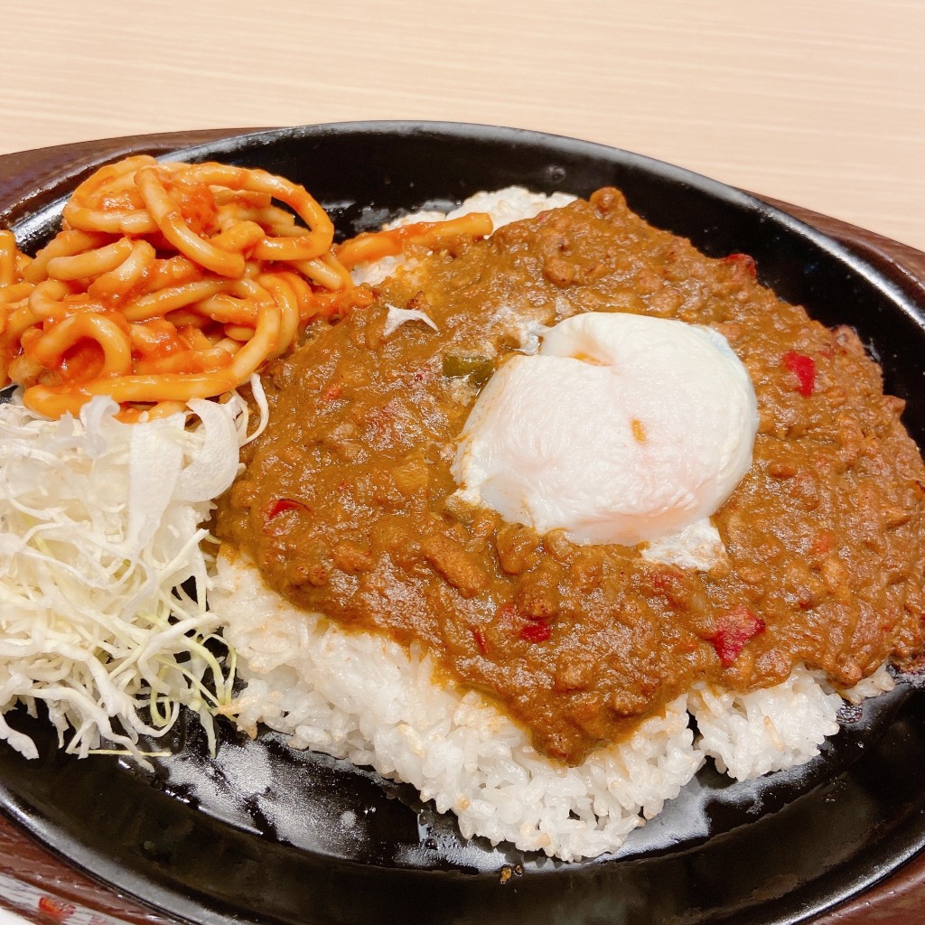 ユーザーが投稿したキーマカレーの写真 - 実際訪問したユーザーが直接撮影して投稿した池袋ファミリーレストランガスト 池袋西口店の写真