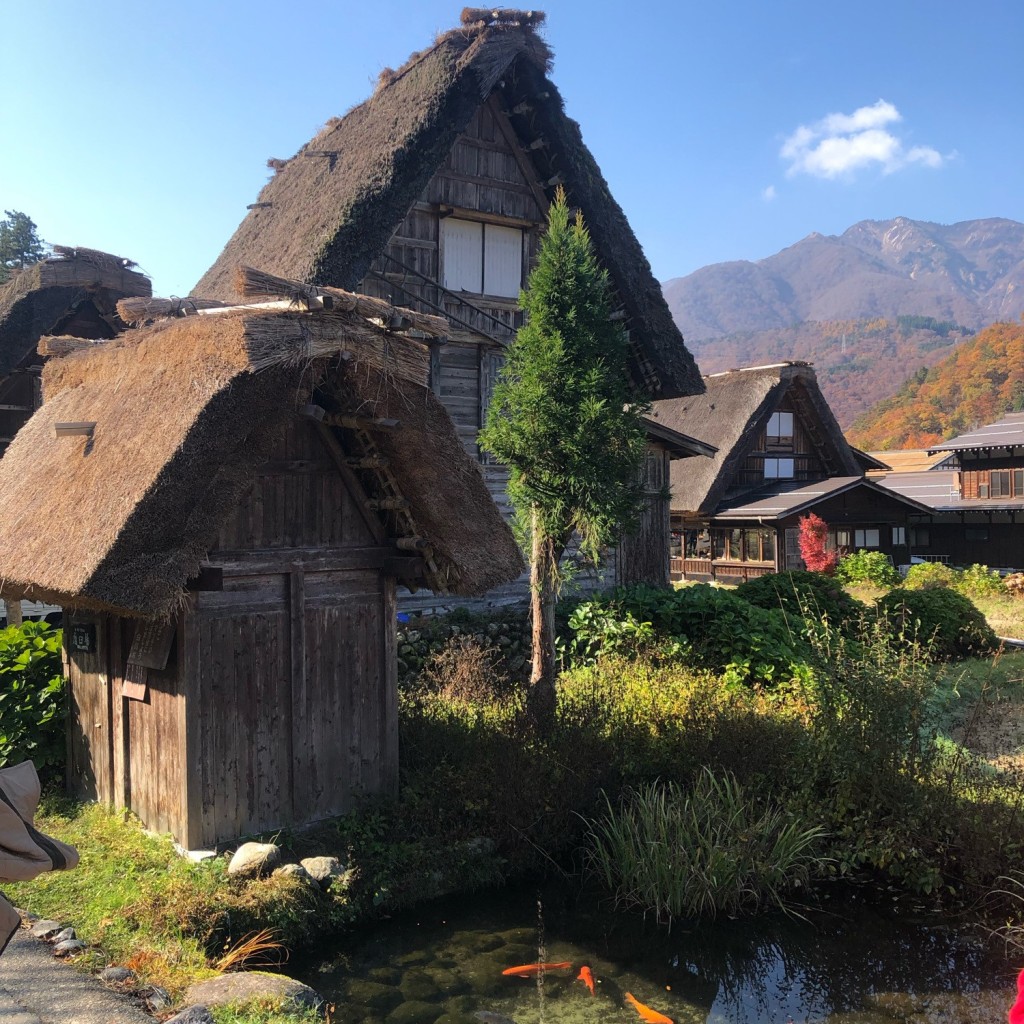 実際訪問したユーザーが直接撮影して投稿した荻町地域名所白川郷荻町合掌造り集落の写真