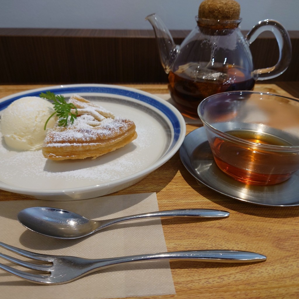 ユーザーが投稿したアップルパイの写真 - 実際訪問したユーザーが直接撮影して投稿した常磐町カフェ MJ BOOK CAFE 高松店の写真
