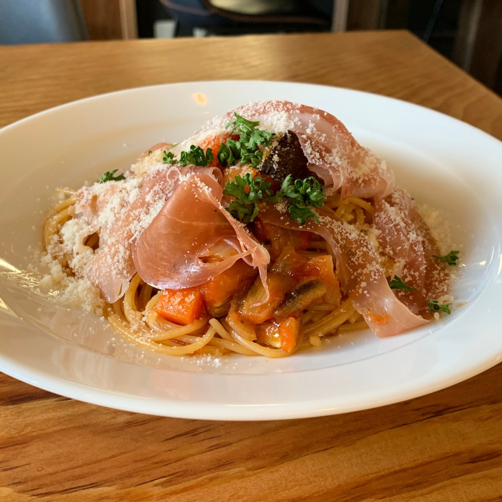 ユーザーが投稿したパスタランチ(+300円でCセットに)の写真 - 実際訪問したユーザーが直接撮影して投稿した中島イタリアンクッチーナ•LIFEの写真