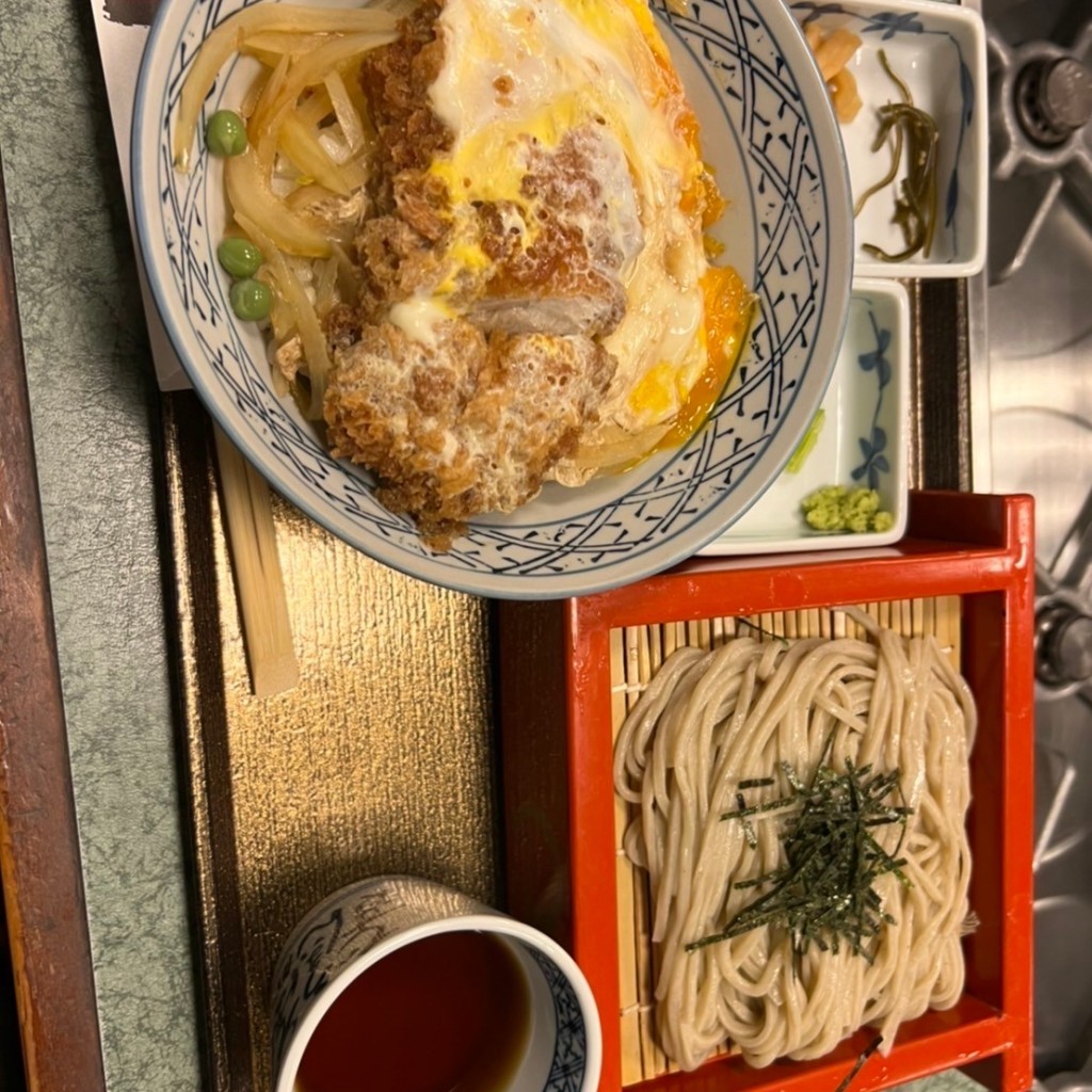 ユーザーが投稿した喝丼 ざるそばの写真 - 実際訪問したユーザーが直接撮影して投稿した矢作そばめん房つるつる 矢作店の写真