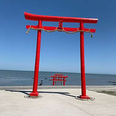 実際訪問したユーザーが直接撮影して投稿した多良神社大魚神社の海中鳥居の写真