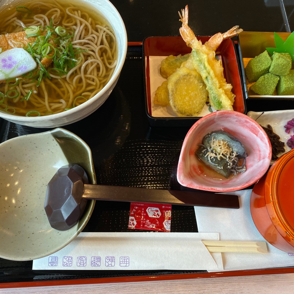 ユーザーが投稿した天ぷらそば定食の写真 - 実際訪問したユーザーが直接撮影して投稿した栄町懐石料理 / 割烹くすのきの写真