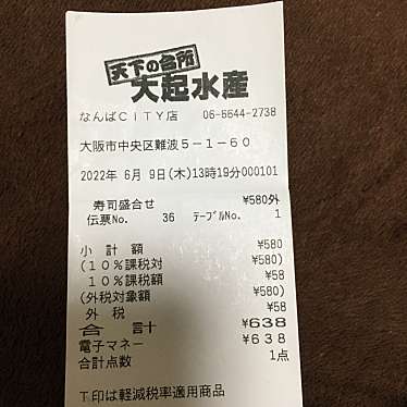 天下の台所大起水産 なんばCITY店のundefinedに実際訪問訪問したユーザーunknownさんが新しく投稿した新着口コミの写真