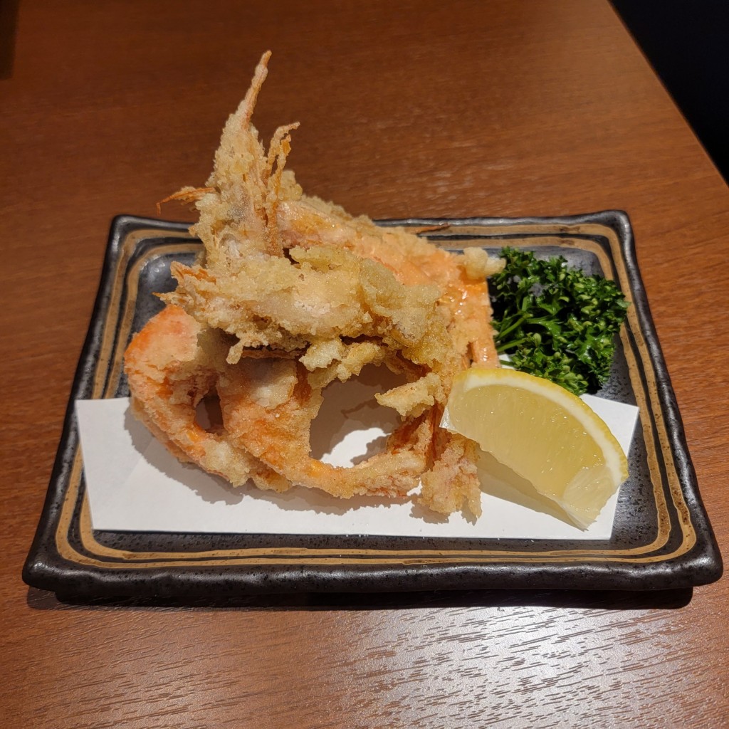 ユーザーが投稿した甘エビ唐揚げの写真 - 実際訪問したユーザーが直接撮影して投稿した櫛川魚介 / 海鮮料理海食 うお貞の写真
