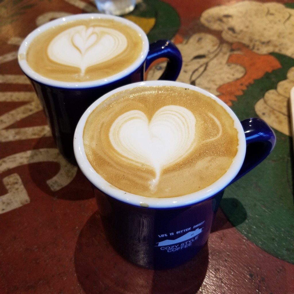ユーザーが投稿したヘーゼルナッツラテの写真 - 実際訪問したユーザーが直接撮影して投稿した上落合コーヒー専門店コージー スタイル コーヒーの写真