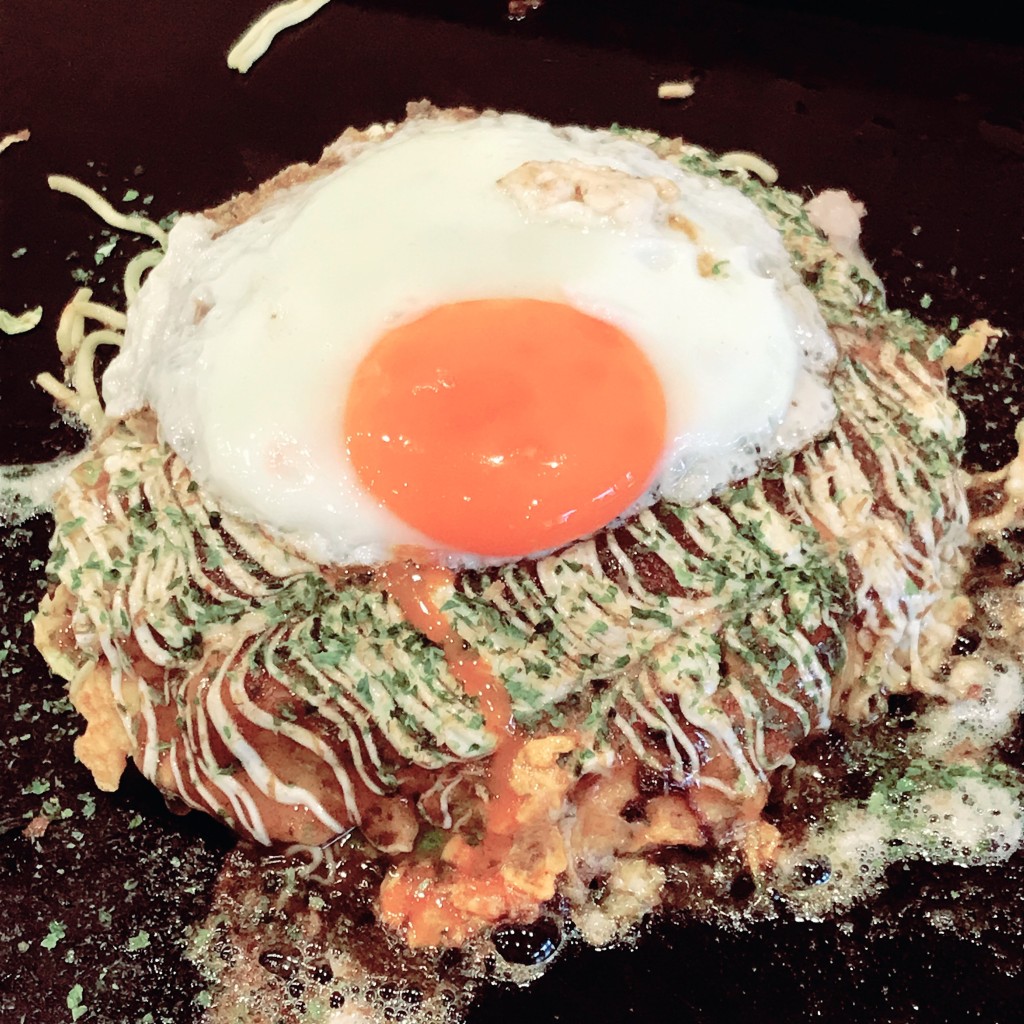 ユーザーが投稿したモダン焼きの写真 - 実際訪問したユーザーが直接撮影して投稿した月島お好み焼き月島もんじゃ もへじ はなれのはなれの写真