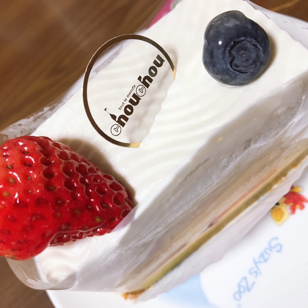 ユーザーが投稿した天使のショートケーキの写真 - 実際訪問したユーザーが直接撮影して投稿した鞍月ケーキトゥール・モンド・シュシュ 鞍月本店の写真