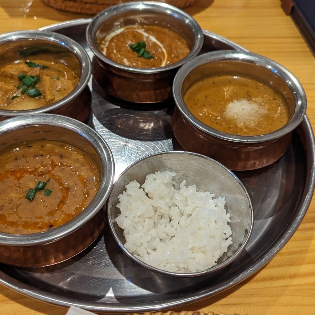ユーザーが投稿したお二人様セットの写真 - 実際訪問したユーザーが直接撮影して投稿した上石原インド料理カリーナキッチンの写真