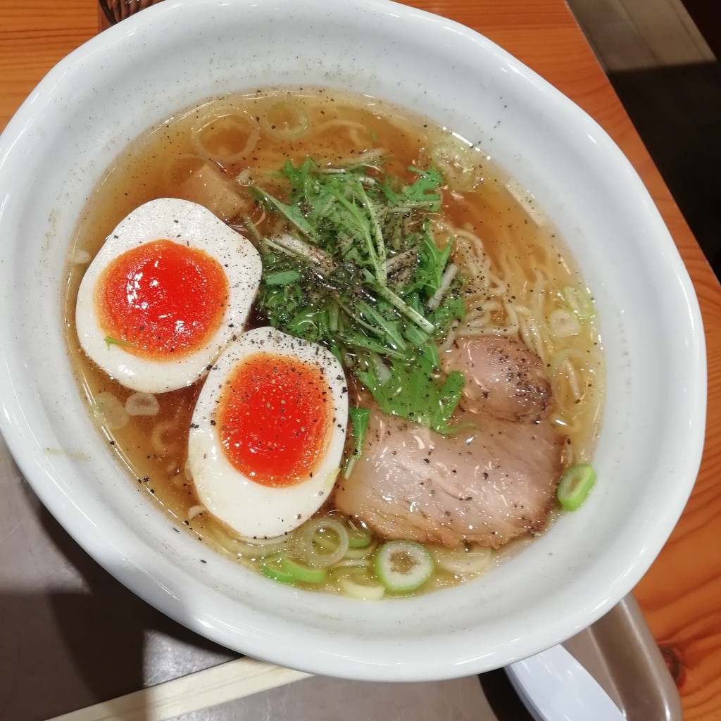 ユーザーが投稿した魚介和風ラーメン りんどうの写真 - 実際訪問したユーザーが直接撮影して投稿した豊原丙ラーメン / つけ麺麺屋りんどうの写真