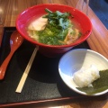 実際訪問したユーザーが直接撮影して投稿した西新宿水炊き博多鶏ソバ 華味鳥 新宿三井ビル店の写真