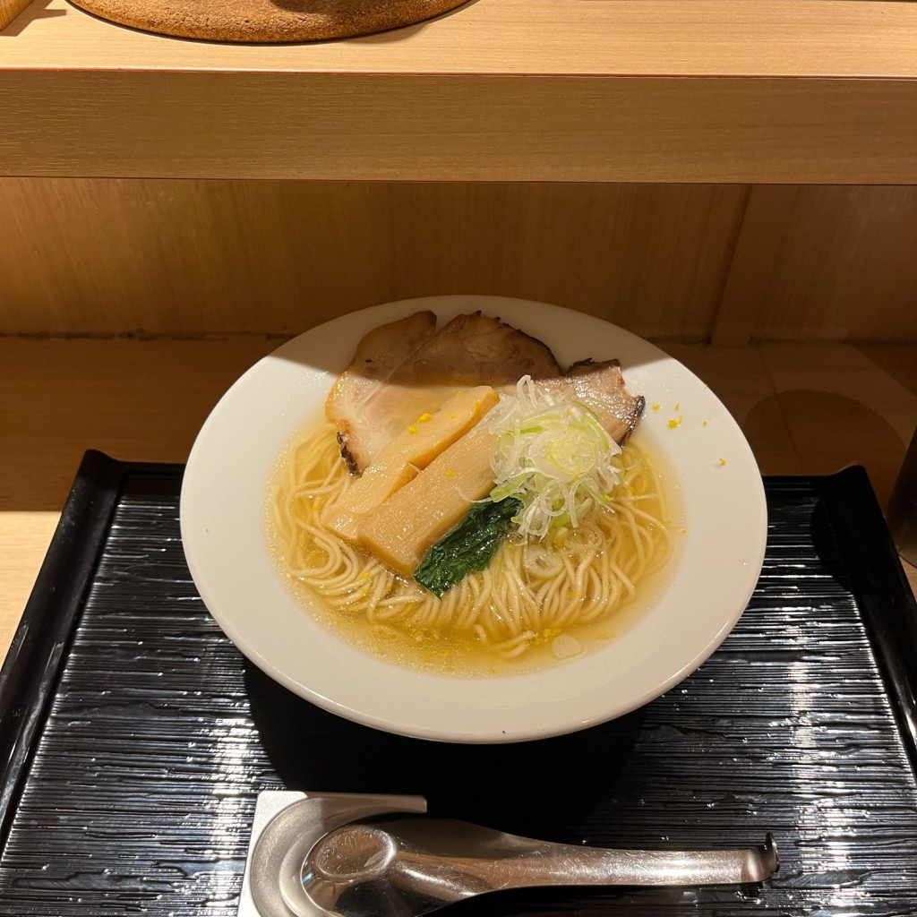 豆乳りーなさんが投稿した南船場ラーメン専門店のお店貝出汁中華そば カワチリバー/カイデジルチュウカソバ カワチリバーの写真