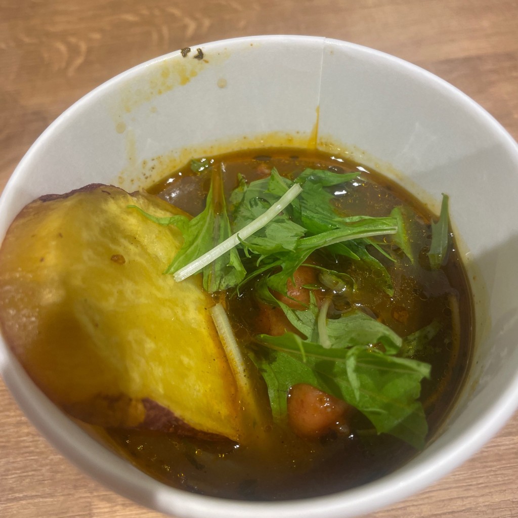 ユーザーが投稿したスープカレーライス付の写真 - 実際訪問したユーザーが直接撮影して投稿したスープ専門店食べるスープの写真