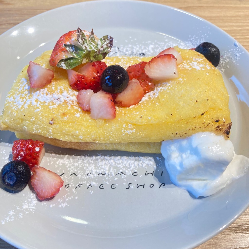 ユーザーが投稿したいちごのパンペルデュの写真 - 実際訪問したユーザーが直接撮影して投稿した基町カフェうのまち珈琲店 SHIMINT HIROSHIMA店の写真
