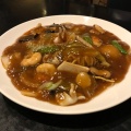 海鮮あんかけ焼きそば - 実際訪問したユーザーが直接撮影して投稿した桔梗町中華料理チャイナダイニング鳳凰の写真のメニュー情報