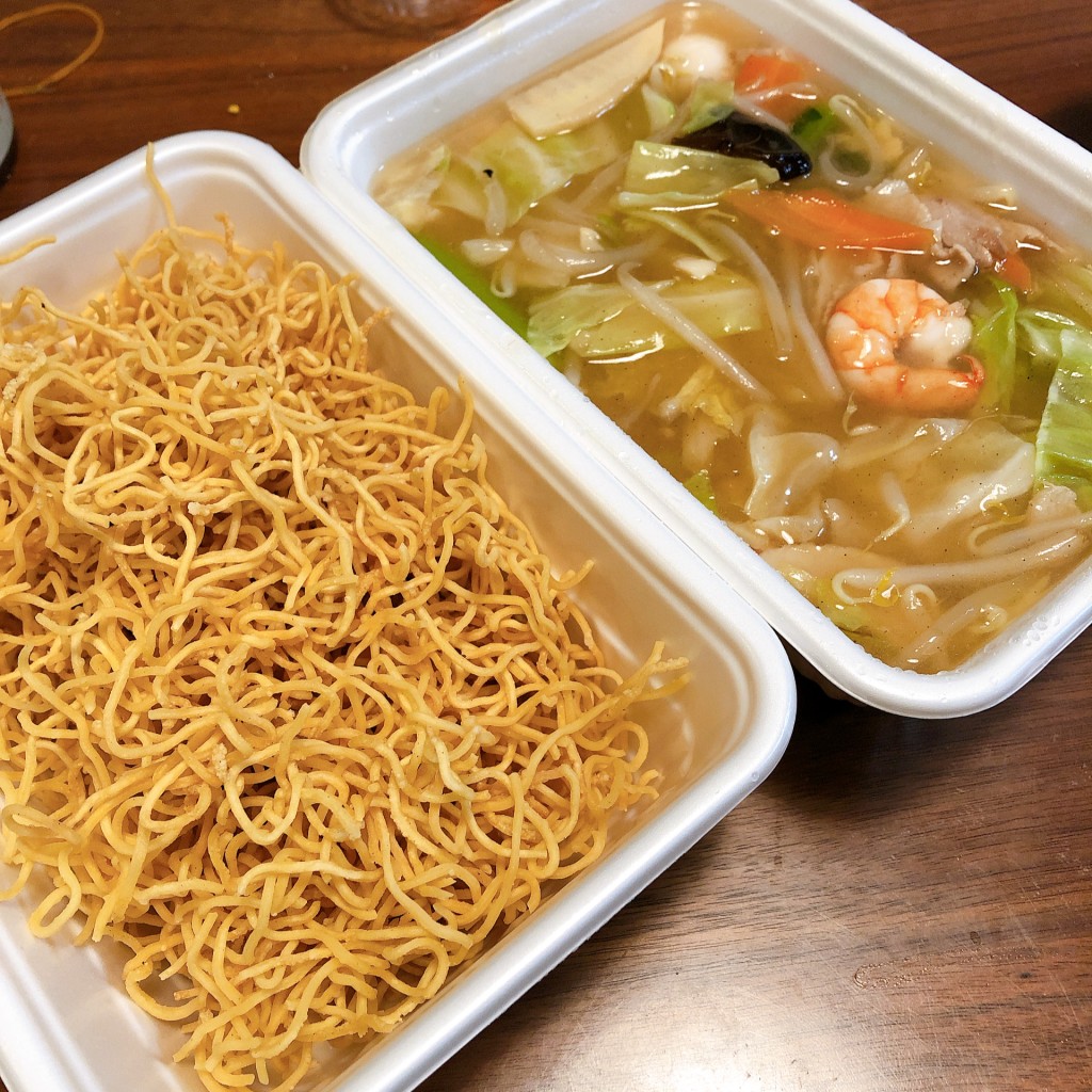 ユーザーが投稿した揚げそばの写真 - 実際訪問したユーザーが直接撮影して投稿した上福岡町中華料理中国料理天山の写真