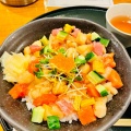 海鮮ちらし丼 - 実際訪問したユーザーが直接撮影して投稿した西新宿魚介 / 海鮮料理原始焼・二代目・魚々子の写真のメニュー情報