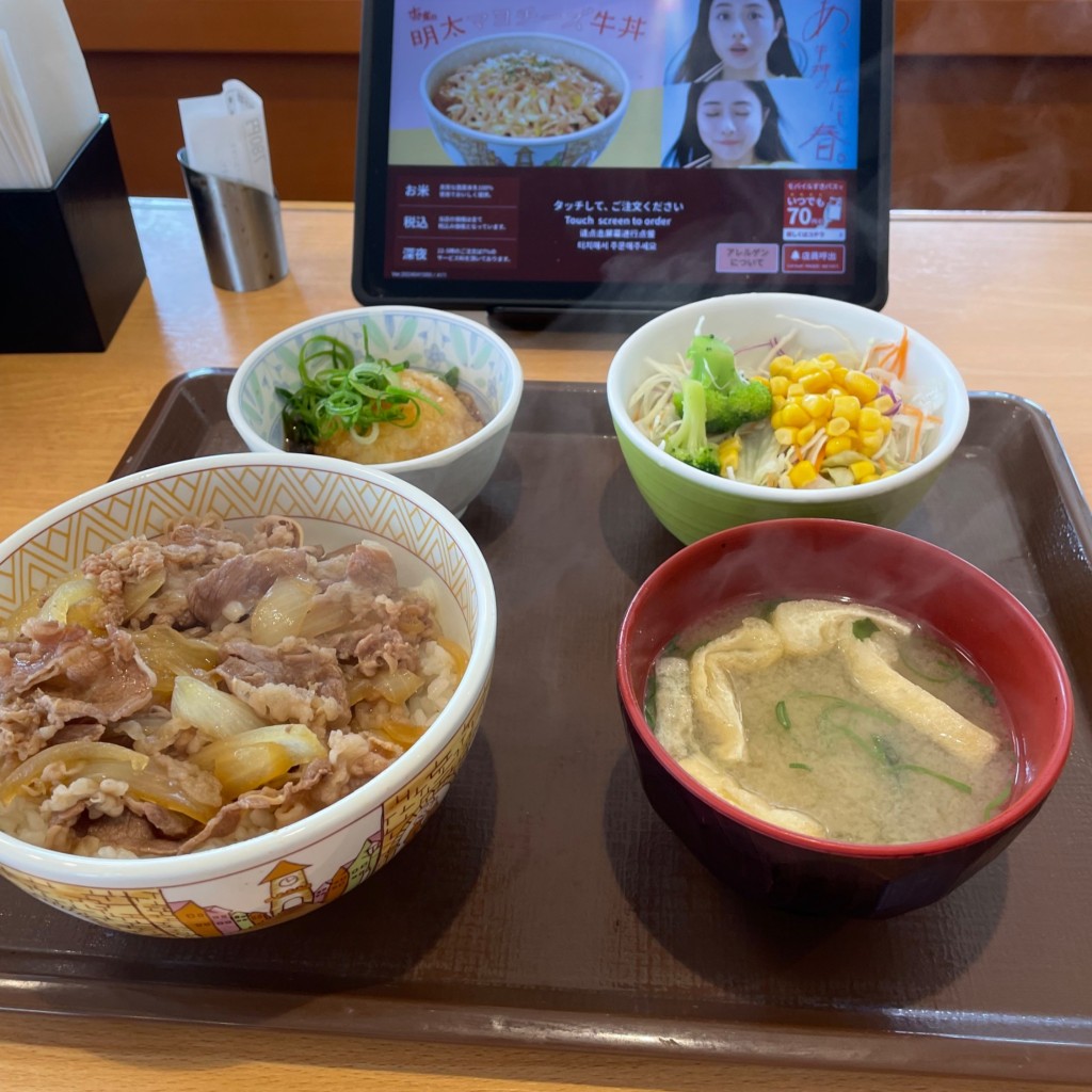 ユーザーが投稿した牛丼並ろポンTPの写真 - 実際訪問したユーザーが直接撮影して投稿した三橋町柳河牛丼すき家 208号柳川店の写真