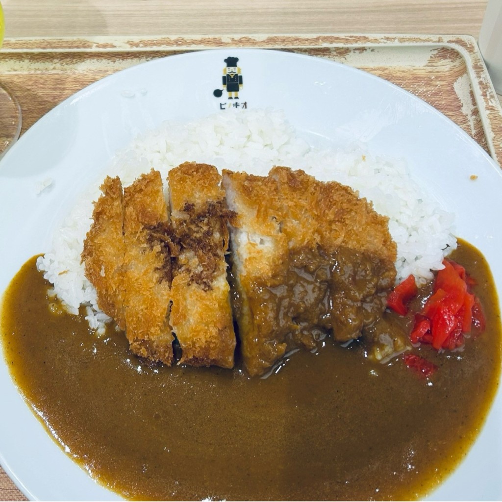 ユーザーが投稿したカツカレーの写真 - 実際訪問したユーザーが直接撮影して投稿した潮江喫茶店ピノキオ あまがさきキューズモール店の写真