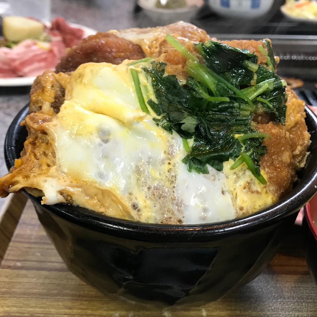 ユーザーが投稿したカツ丼の写真 - 実際訪問したユーザーが直接撮影して投稿した大津焼肉かない亭の写真