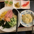 冷やし中華とチャーハン - 実際訪問したユーザーが直接撮影して投稿した新宿中華料理個室中華食べ飲み放題 佳宴 新宿店の写真のメニュー情報