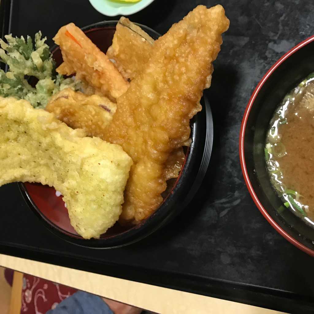 ユーザーが投稿した穴子天丼の写真 - 実際訪問したユーザーが直接撮影して投稿した福寿町浅平天ぷら空天丼ありがとう本舗の写真