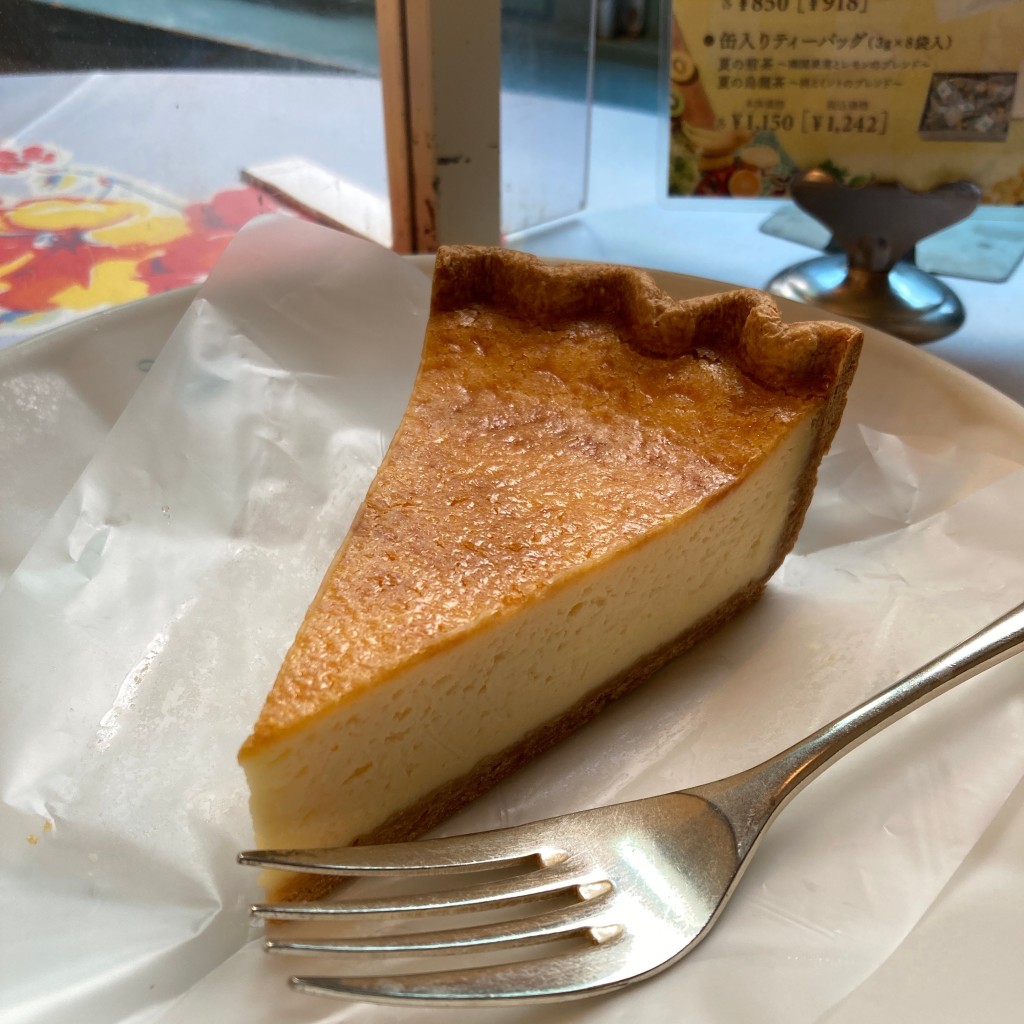 ユーザーが投稿したチーズタルトの写真 - 実際訪問したユーザーが直接撮影して投稿した恵比須町カフェキルフェボン 京都店の写真