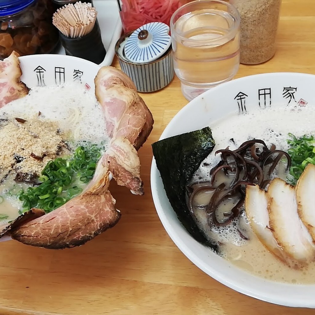 かあきさんが投稿した大橋ラーメン専門店のお店金田家 本店/クロブタトンコツ カナダヤ ホンテンの写真